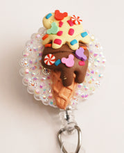 Load image into Gallery viewer, Ice Cream Overload Mickey Style Retractable ID Badge Reel
