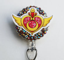 Load image into Gallery viewer, Sailor Moon&#39;s Wand Retractable ID Badge Reel
