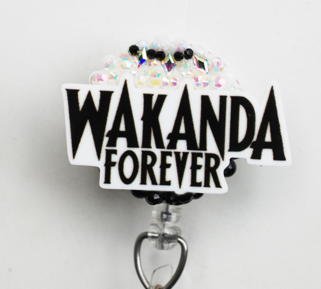 Wakanda Forever Retractable ID Badge Reel