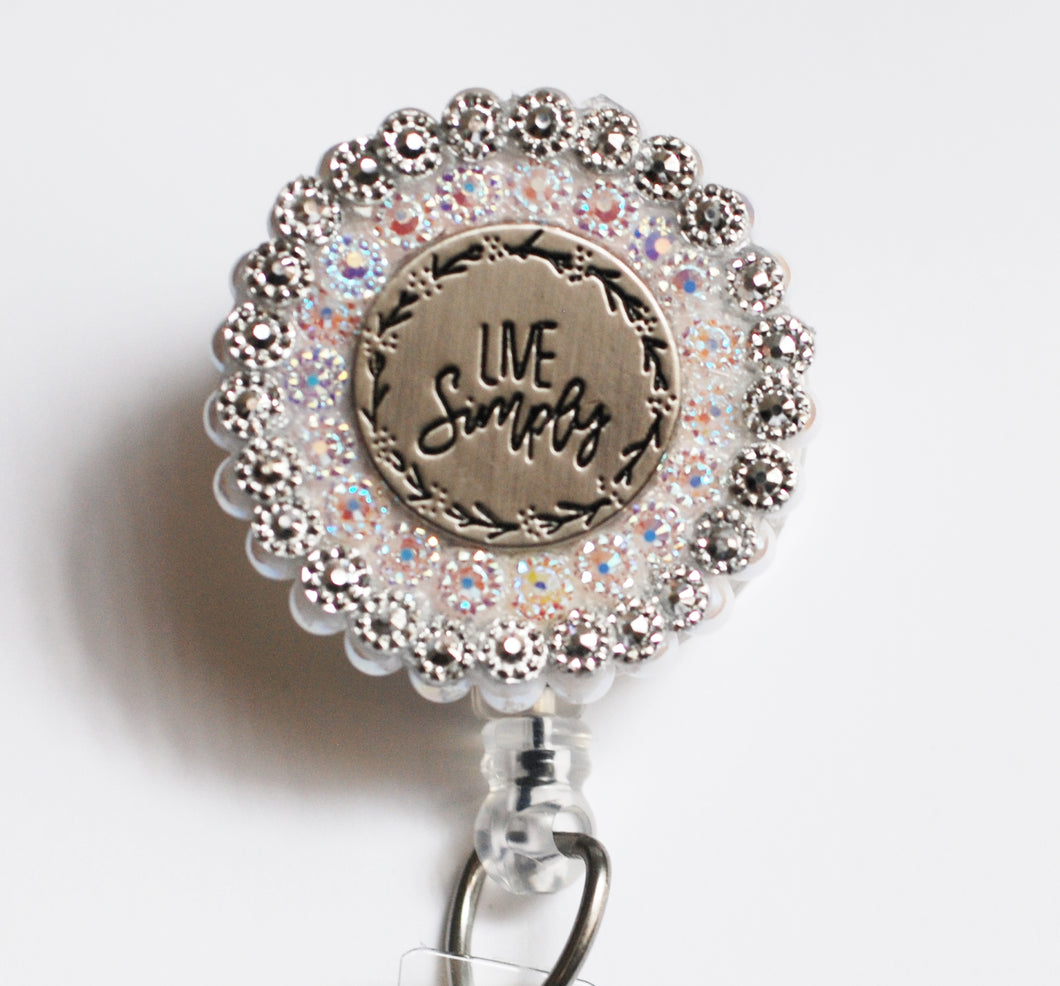 Live Simply Retractable ID Badge Reel