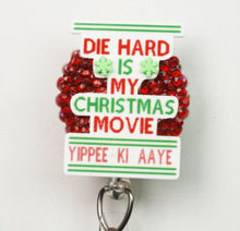 Load image into Gallery viewer, Die Hard Christmas Movie Quote Retractable ID Badge Reel
