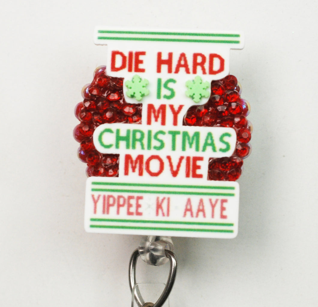 Die Hard Christmas Movie Quote Retractable ID Badge Reel