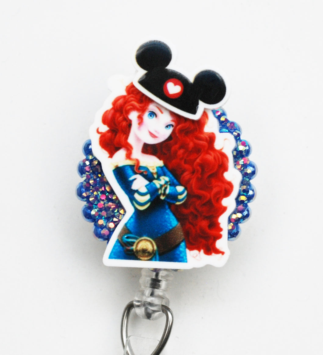 Merida Loves Disney Retractable ID Badge Reel