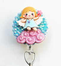 Load image into Gallery viewer, Little Fairy Cloud Dancer Retractable ID Badge Reel
