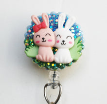 Load image into Gallery viewer, Bunny Buddies Retractable ID Badge Reel
