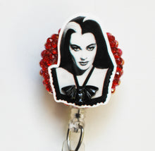 Load image into Gallery viewer, Lily Munster Retractable ID Badge Reel

