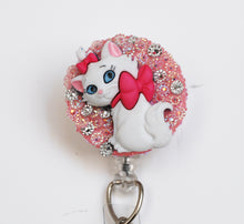 Load image into Gallery viewer, Disney&#39;s Adorable Marie Retractable ID Badge Reel
