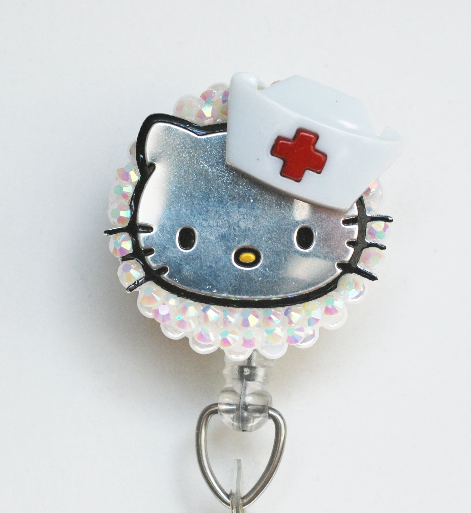 Hello Kitty Nurse Retractable ID Badge Reel – Zipperedheart