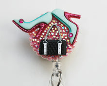 Load image into Gallery viewer, Girly Girl Things Retractable ID Badge Reel
