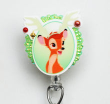 Load image into Gallery viewer, Merry Christmas Bambi Retractable ID Badge Reel
