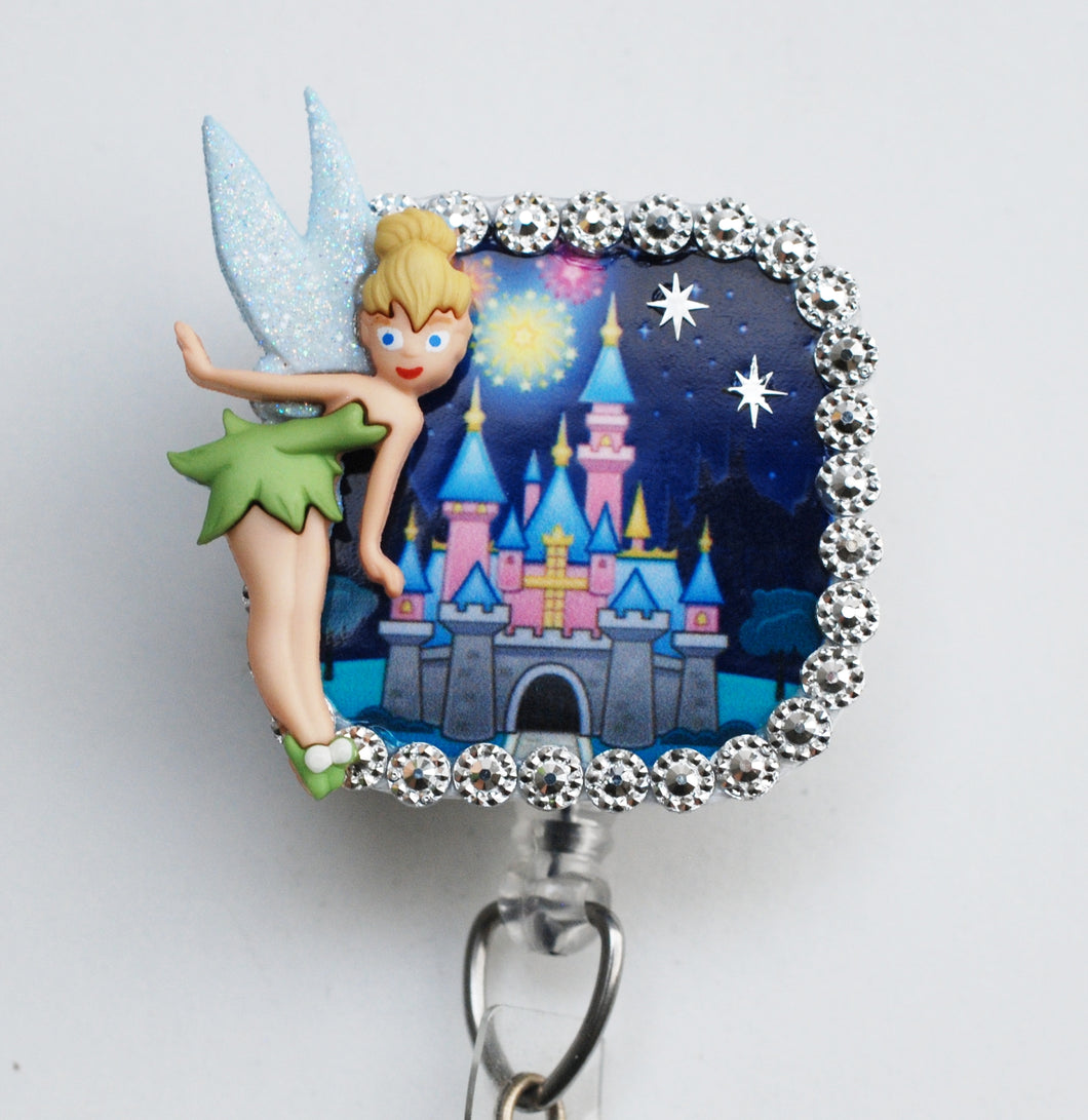 Tinkerbell Is Magical Retractable ID Badge Reel