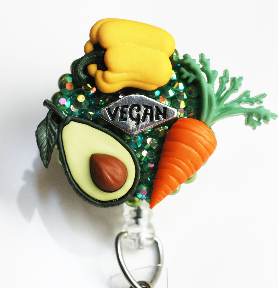 Vegan Retractable ID Badge Reel