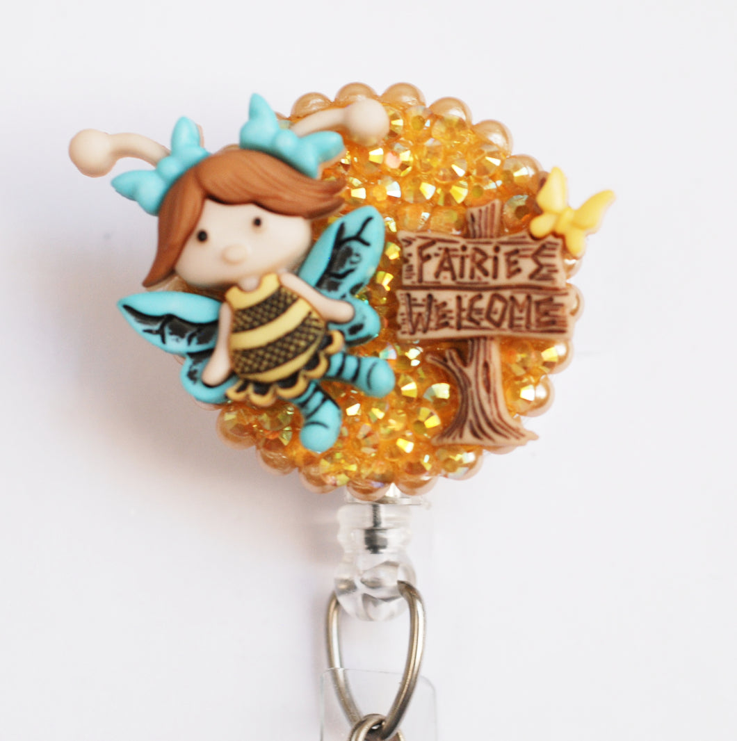 All Fairies Welcomed Retractable ID Badge Reel