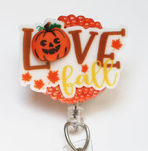 Load image into Gallery viewer, A Love For Fall Retractable ID Badge Reel
