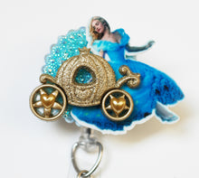 Load image into Gallery viewer, Cinderella And Her Golden Coach Retractable ID Badge Reel
