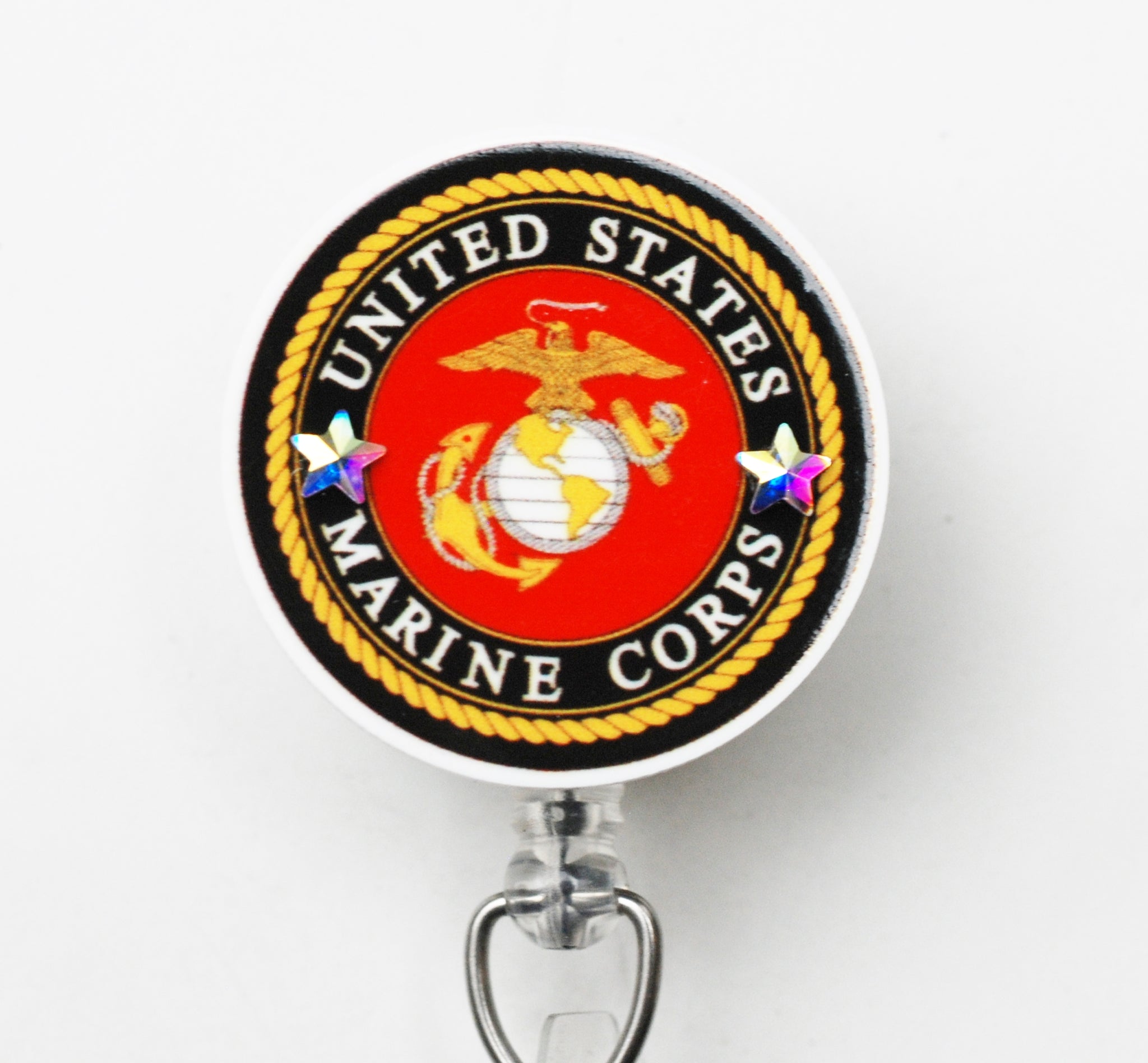United States Marine Corps Retractable ID Badge Reel – Zipperedheart