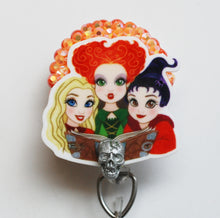 Load image into Gallery viewer, Hocus Pocus - The Sanderson Sisters Retractable ID Badge Reel
