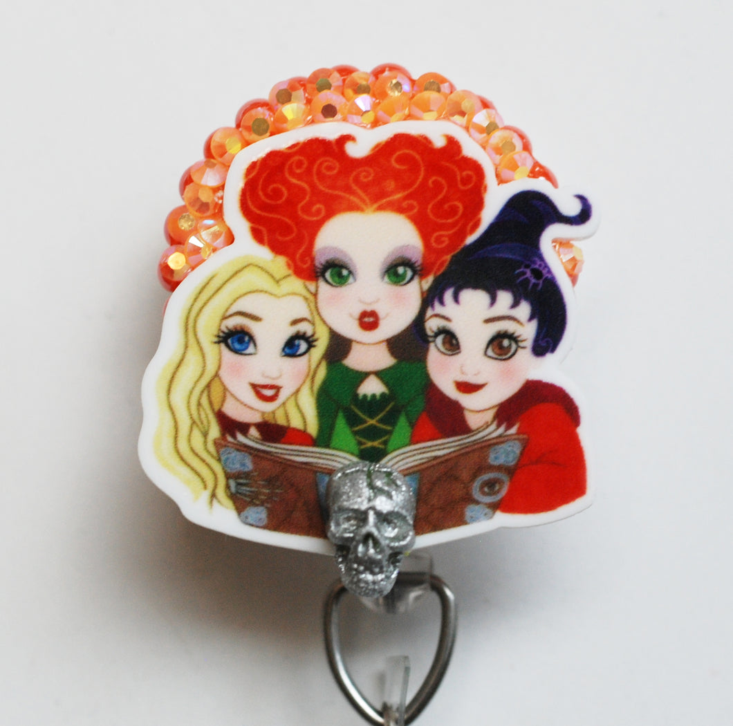 Hocus Pocus - The Sanderson Sisters Retractable ID Badge Reel