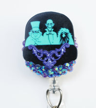 Load image into Gallery viewer, Haunted Mansion Hitch Hikers Retractable ID Badge Reel
