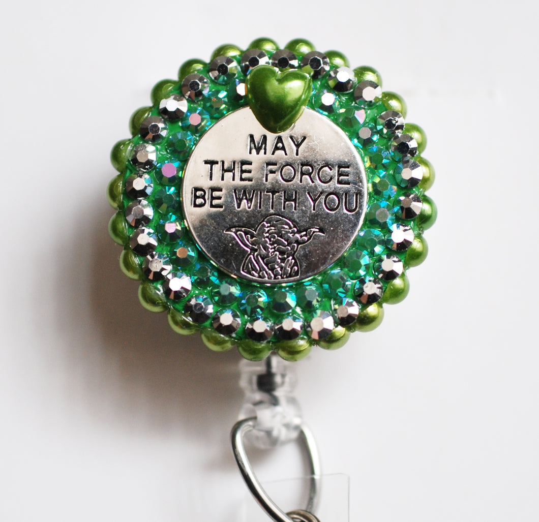 Star Wars May The Force Be With You Retractable ID Badge Reel