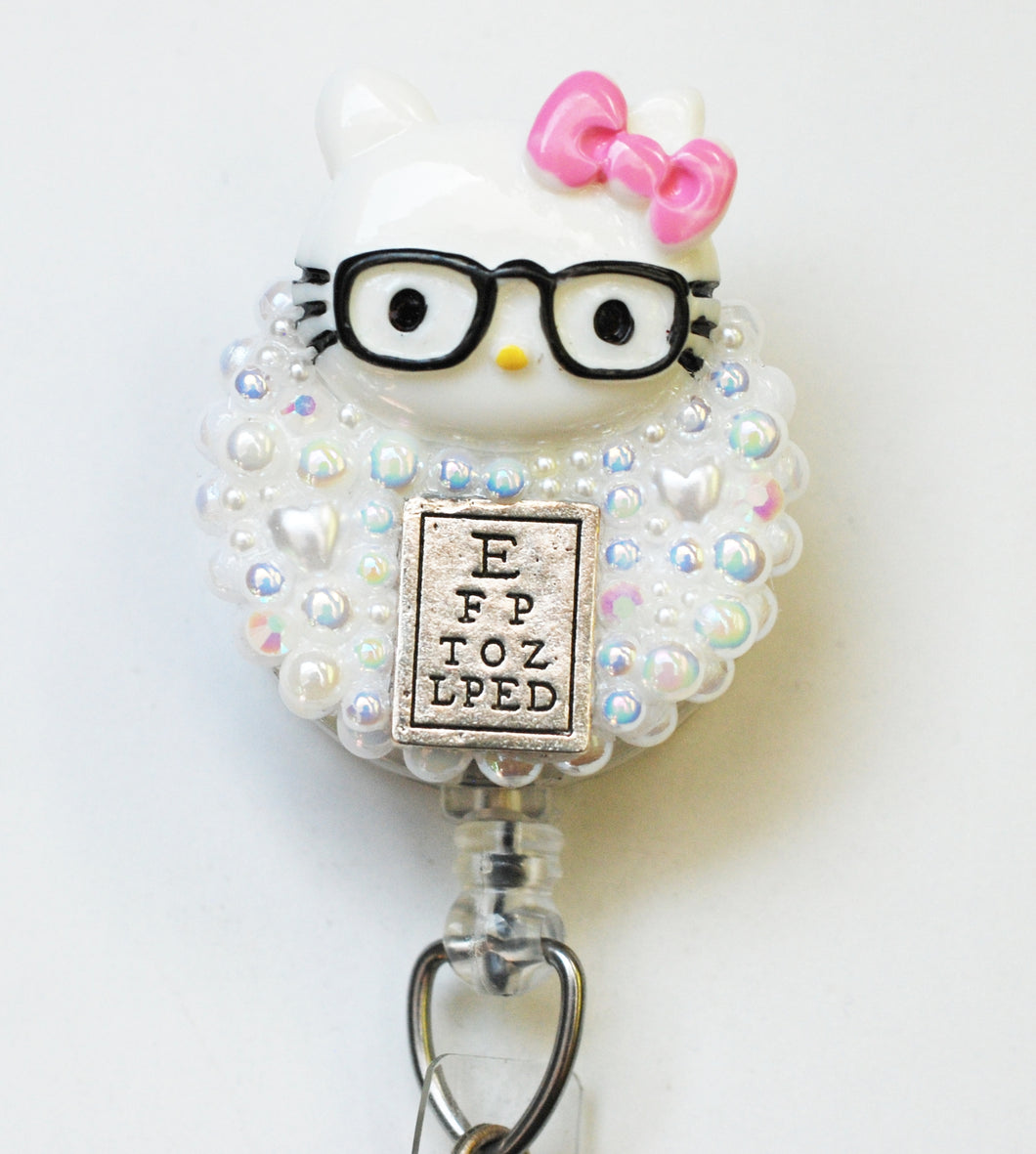 Hello Kitty And Her Eye Chart Retractable ID Badge Reel