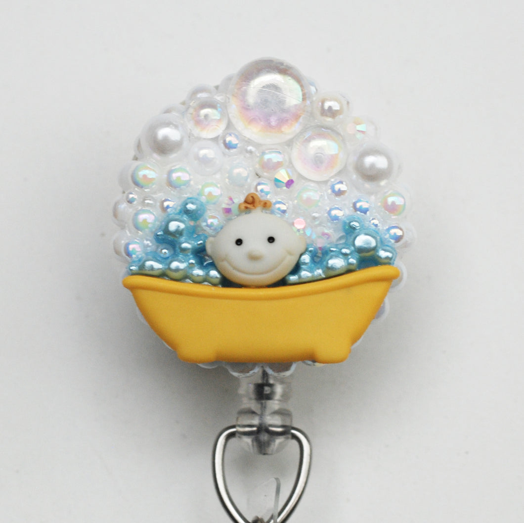 Baby's Bathtime Retractable ID Badge Reel