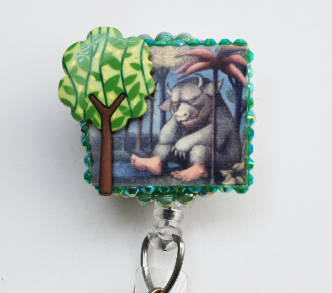Where The Wild Things Are Carol Retractable ID Badge Reel