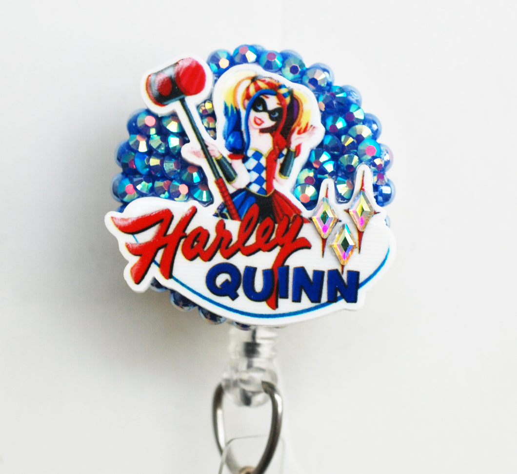 Harley Quinn Retractable ID Badge Reel