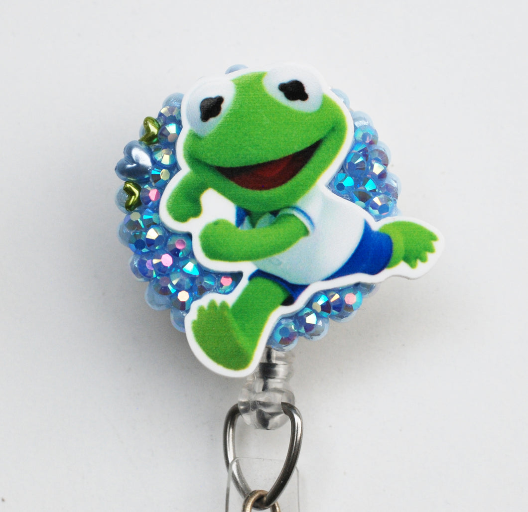 Muppet Babies Kermit The Frog Retractable ID Badge Reel