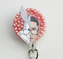 Load image into Gallery viewer, Bad Bunny Retractable ID Badge Reel
