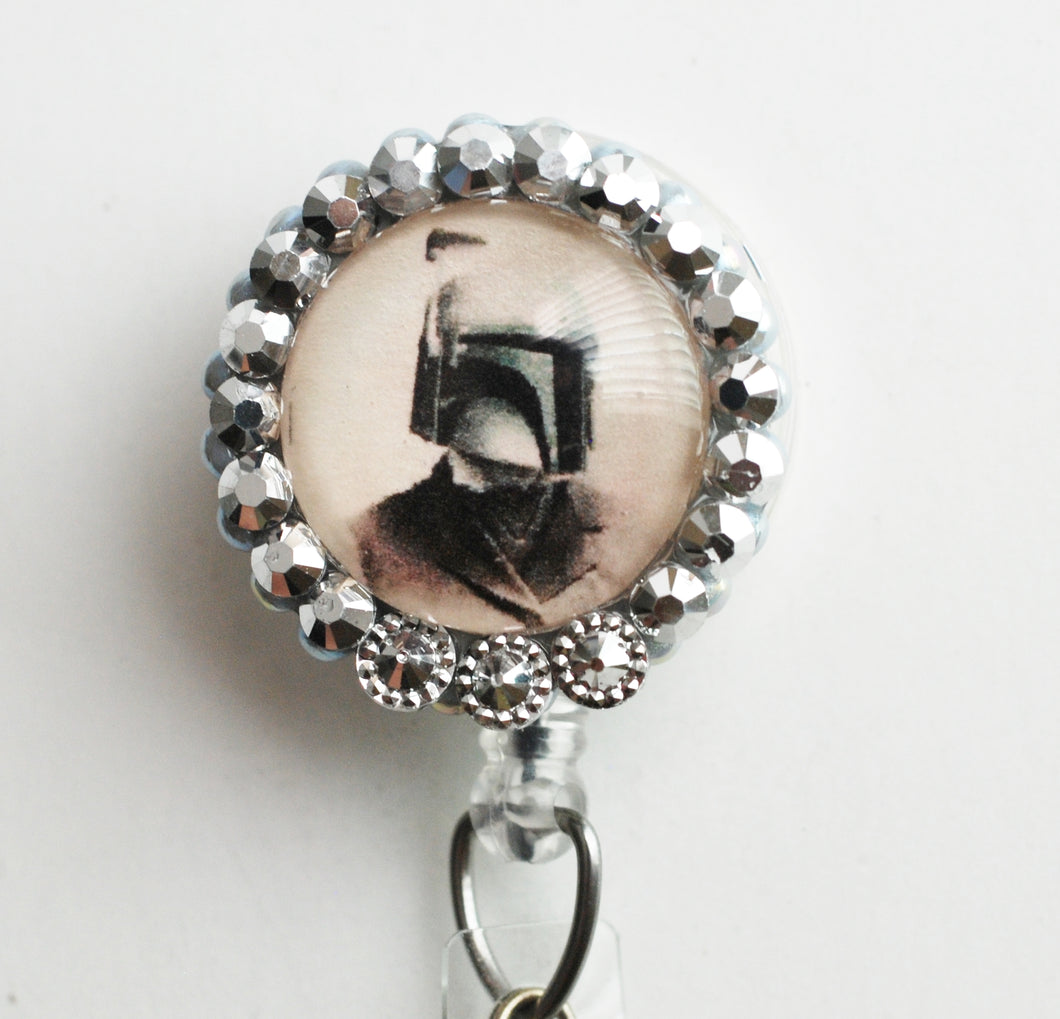 The Mandalorian SteamPunk Style Retractable ID Badge Reel