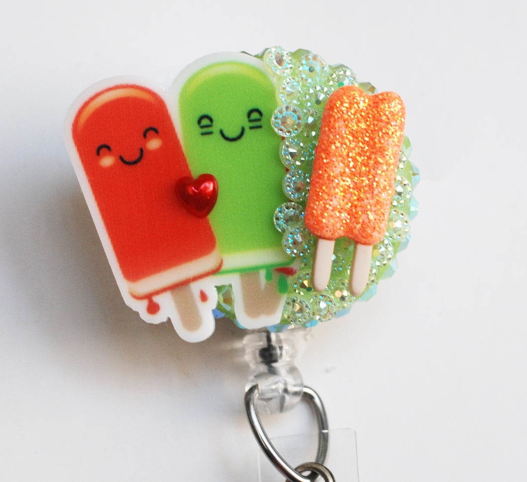 Popsicle Crazy Retractable ID Badge Reel