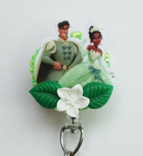 Load image into Gallery viewer, Princess Tiana And Her Prince Retractable ID Badge Reel
