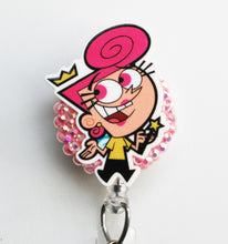 Load image into Gallery viewer, Fairly Odd Parents Wanda Retractable ID Badge Reel
