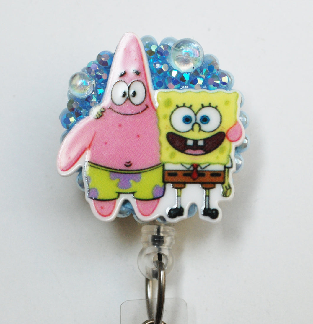 Best Buddies SpongeBob And Patrick Retractable ID Badge Reel