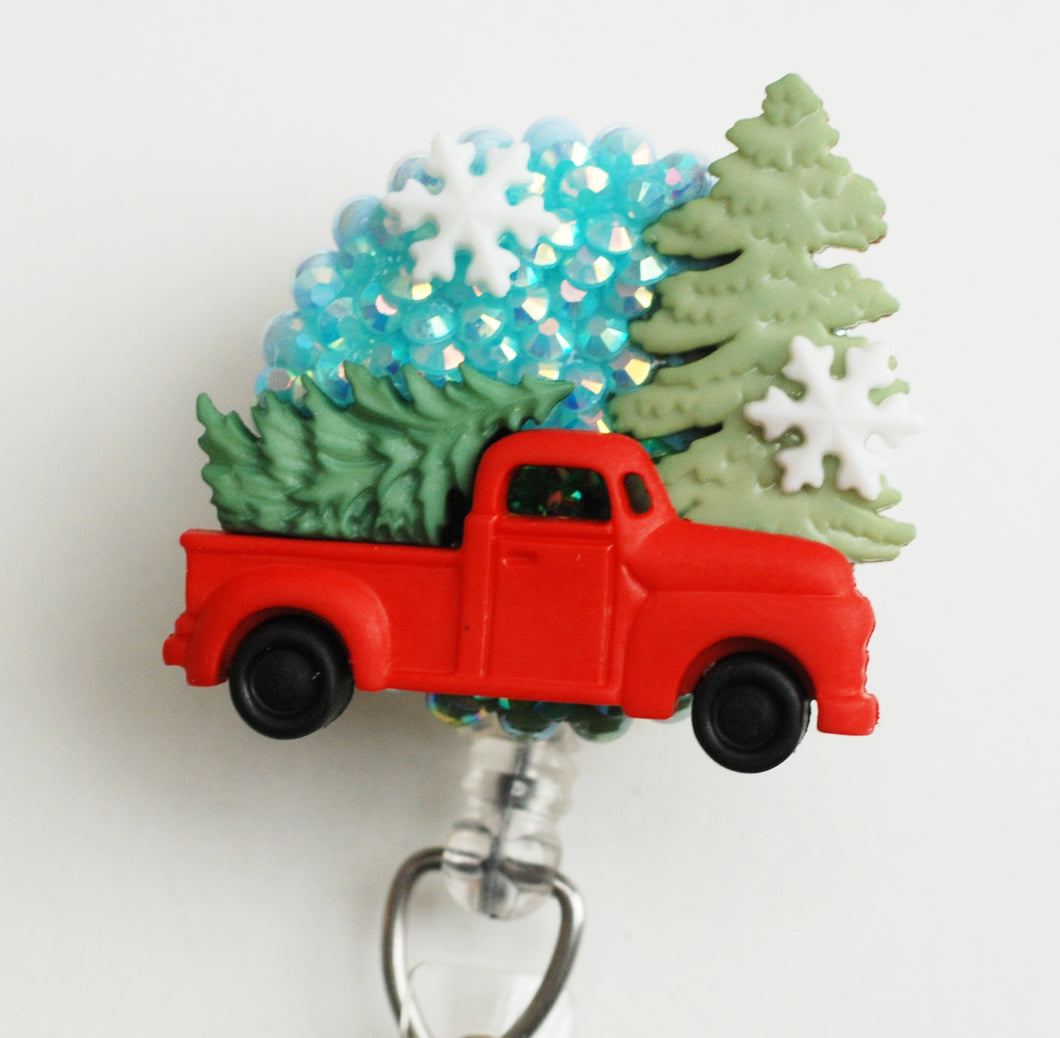 It's A Country Christmas Retractable ID Badge Reel