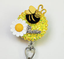 Load image into Gallery viewer, Be Positive Retractable ID Badge Reel
