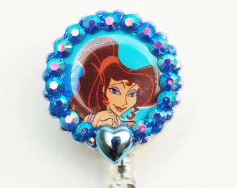 Disney's Hercules Megara Retractable ID Badge Reel