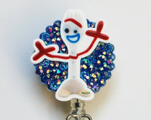 Load image into Gallery viewer, Disney Pixar&#39;s Forky Retractable ID Badge Reel
