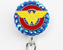 Load image into Gallery viewer, Wonder Woman Retractable ID Badge Reel
