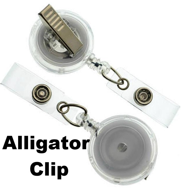 Woman Retractable Badge Reel With Alligator Clip. Great for Anyone