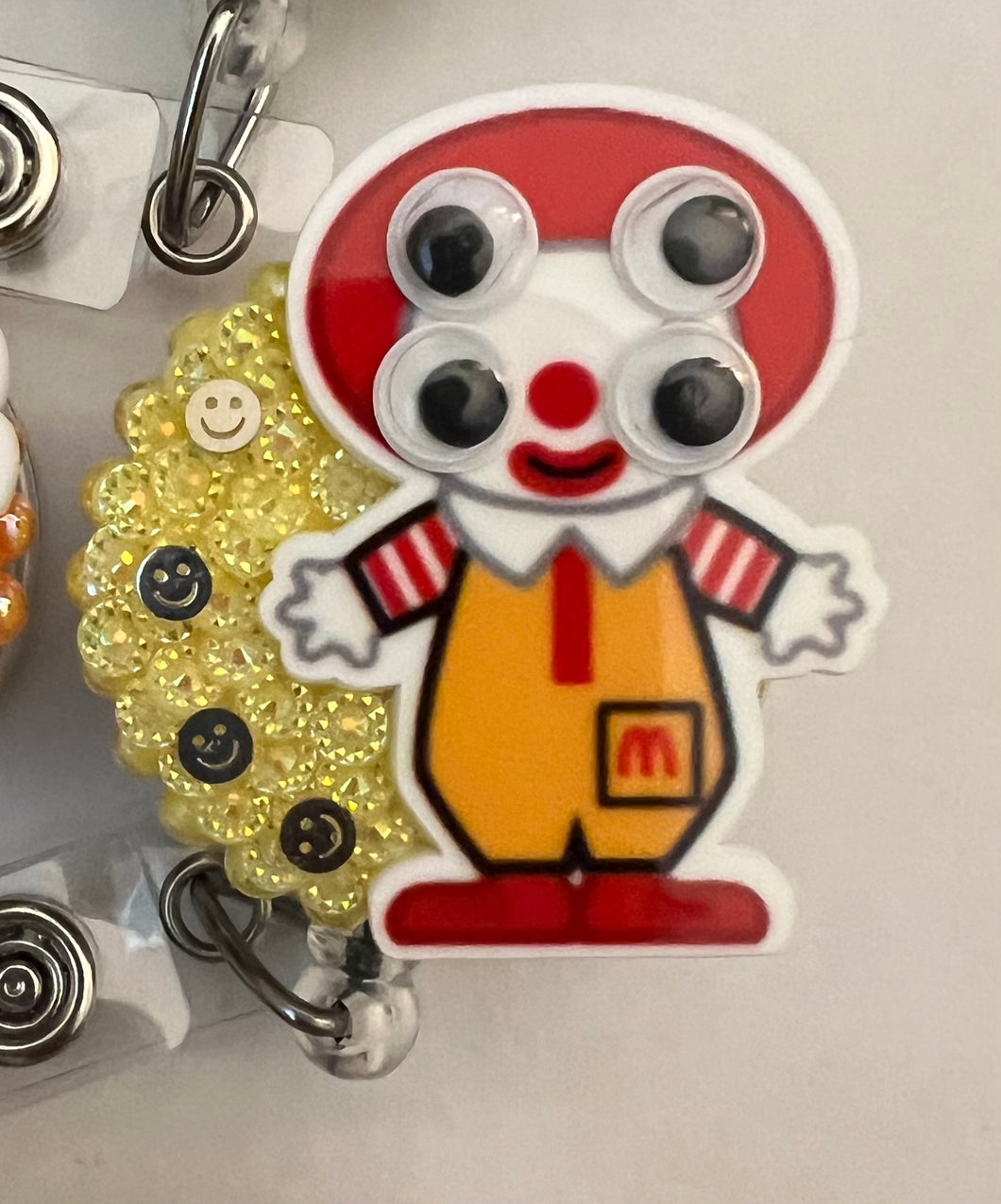 Ronald Mc Donald Retractable ID Badge Reel